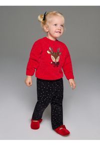 Sinsay - Świąteczny sweter z reniferem zdobionym cekinami - czerwony. Kolor: czerwony. Wzór: aplikacja. Styl: wizytowy #1