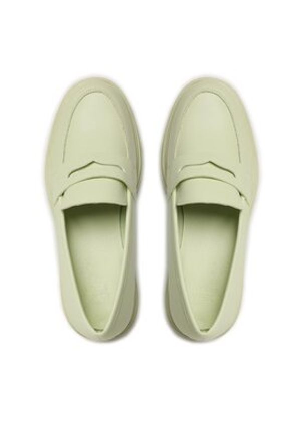 Jenny - JENNY Loafersy LS5597-09 Zielony. Kolor: zielony. Materiał: skóra