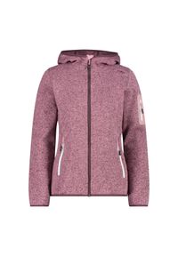 Polar z kapturem dla kobiet CMP. Typ kołnierza: kaptur. Kolor: fioletowy. Materiał: polar. Sport: turystyka piesza #1