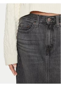 Levi's® Spódnica jeansowa A7512-0003 Czarny Regular Fit. Kolor: czarny. Materiał: bawełna #7