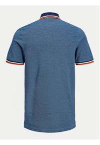 Jack & Jones Polo Paulos 12136668 Niebieski Slim Fit. Typ kołnierza: polo. Kolor: niebieski. Materiał: bawełna #4