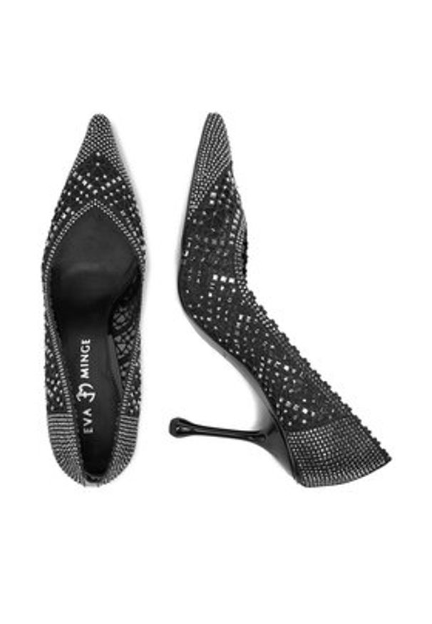 Eva Minge Szpilki EO-AMY-1797-823 Czarny. Kolor: czarny. Materiał: materiał. Obcas: na szpilce