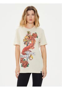 Brave Soul T-Shirt MTS-149LENNON Écru Straight Fit. Materiał: bawełna #1