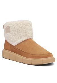 sorel - Sorel Śniegowce Explorer™ III Slip-On Cozy Wp 2079341252 Brązowy. Zapięcie: bez zapięcia. Kolor: brązowy. Materiał: skóra, zamsz