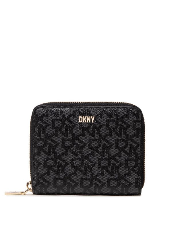 DKNY Duży Portfel Damski Bryant Sm Zip Aroun R831J656 Czarny. Kolor: czarny. Materiał: skóra