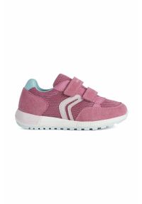 Geox buty dziecięce kolor różowy. Nosek buta: okrągły. Zapięcie: rzepy. Kolor: różowy. Materiał: guma