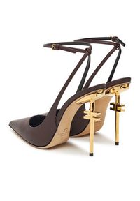 Elisabetta Franchi Szpilki SA-26B-51E2 Brązowy. Kolor: brązowy. Materiał: skóra. Obcas: na szpilce #5