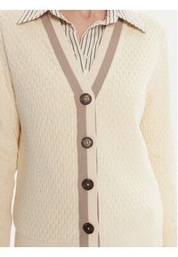 GANT - Gant Kardigan 4805343 Écru Regular Fit. Materiał: bawełna #4