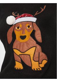 Brave Soul Sweter LKX-230XMASDOG Czarny Regular Fit. Kolor: czarny. Materiał: wiskoza #6