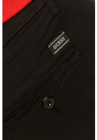 Guess - Spodnie. Kolor: czarny. Materiał: tkanina. Wzór: gładki #5