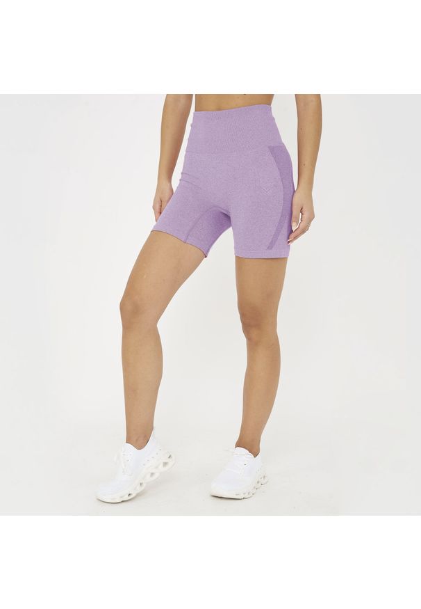 LEGEA - Szorty treningowe JULES efekt push-up liliowe. Stan: podwyższony. Kolor: różowy. Materiał: nylon, elastan. Sport: fitness