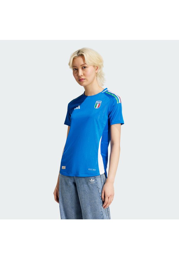 Adidas - Koszulka Italy Women's Team 2024 Home Authentic. Kolor: niebieski. Sport: piłka nożna