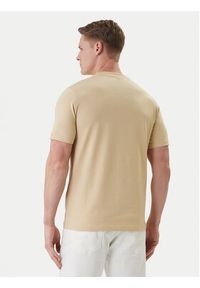 Karl Lagerfeld - KARL LAGERFELD T-Shirt 755047 562235 Beżowy Regular Fit. Typ kołnierza: dekolt w karo. Kolor: beżowy. Materiał: bawełna #2