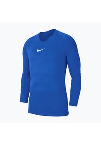 Longsleeve termoaktywny dziecięcy Nike Dri-FIT Park First Layer. Kolor: niebieski. Długość rękawa: długi rękaw. Technologia: Dri-Fit (Nike). Sport: piłka nożna #1