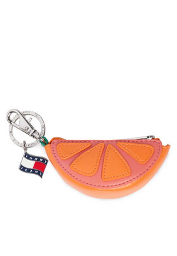 Tommy Jeans Bilonówka Tjw Fruit Coin Purse Orange AW0AW18598 Pomarańczowy. Kolor: pomarańczowy. Materiał: skóra