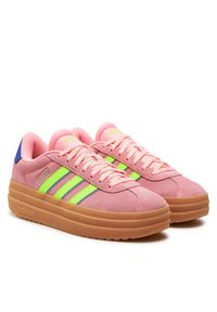 Adidas - adidas Sneakersy VL Court Bold IH8089 Różowy. Kolor: różowy. Materiał: skóra, zamsz