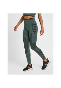 Damskie wysokie legginsy Hummel MT Aly. Kolor: wielokolorowy, czarny, niebieski, zielony. Materiał: tkanina. Sport: fitness