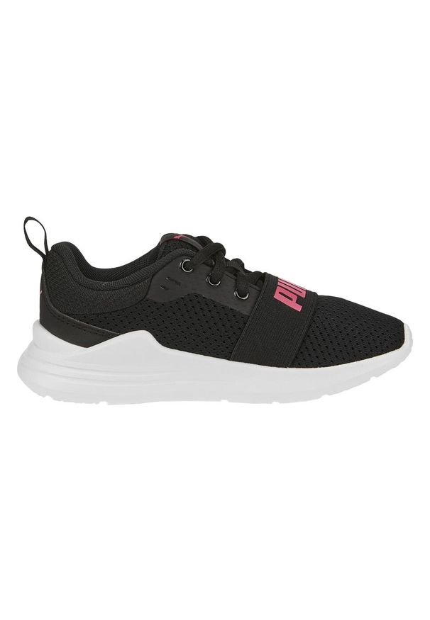 Buty dla dzieci Puma Wired Run PS. Okazja: na co dzień. Kolor: czarny. Materiał: guma, materiał, tkanina, syntetyk. Sport: bieganie