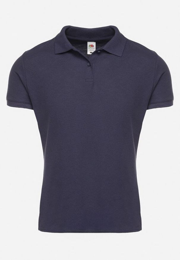 Born2be - Granatowy T-shirt Polo z Bawełną Fodelira. Okazja: na co dzień. Typ kołnierza: polo. Kolor: niebieski. Materiał: bawełna. Styl: elegancki, casual, klasyczny