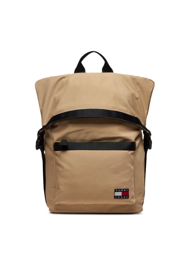 Tommy Jeans Plecak Tjm Daily Rolltop Backpack AM0AM11965 Beżowy. Kolor: beżowy. Materiał: materiał