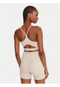 Reebok Biustonosz sportowy Reebok X Ewa Chodakowska RK25312CCW Beżowy. Kolor: beżowy. Materiał: syntetyk #4