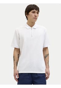Jack & Jones Polo Austin 12279177 Biały Regular Fit. Typ kołnierza: polo. Kolor: biały. Materiał: bawełna #1