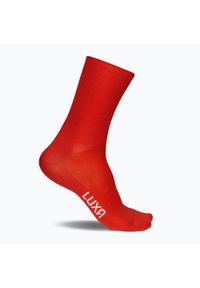 LUXA - Skarpetki Rowerowe Unisex Luxa Classic. Kolor: czerwony. Materiał: elastan, poliamid