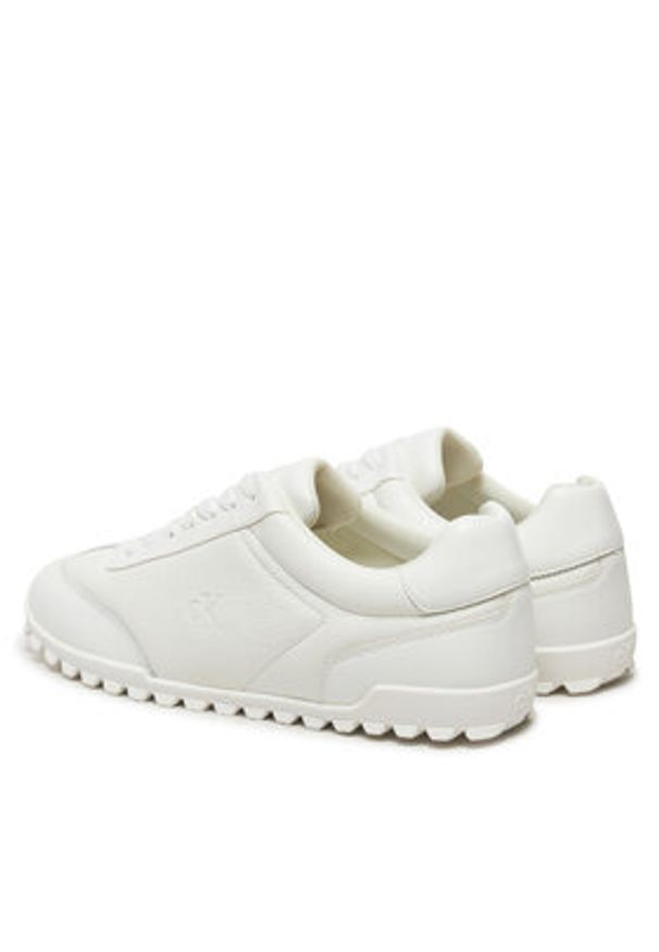 Calvin Klein Jeans Sneakersy YM0YM01191 Biały. Kolor: biały. Materiał: skóra