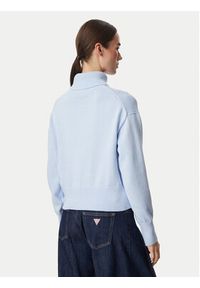 Calvin Klein Jeans Golf LV047H329G Niebieski jasny Regular Fit. Typ kołnierza: golf. Kolor: niebieski. Materiał: bawełna #2