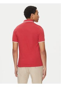 BOSS Polo Passertip 50507699 Czerwony Slim Fit. Typ kołnierza: polo. Kolor: czerwony. Materiał: bawełna