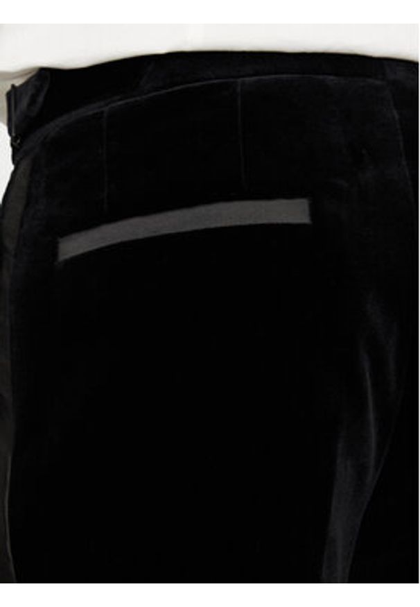Hugo Spodnie materiałowe Getlin242E1X 50524910 Czarny Slim Fit. Kolor: czarny. Materiał: bawełna