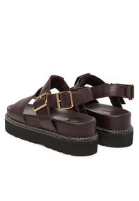 Clarks Sandały Orianna Sky 26181455 Bordowy. Kolor: czerwony. Materiał: skóra #3