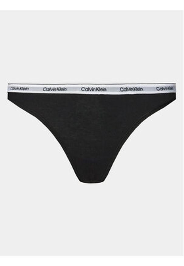 Calvin Klein Underwear Komplet 3 par stringów 000QD5209E Czarny. Kolor: czarny. Materiał: bawełna