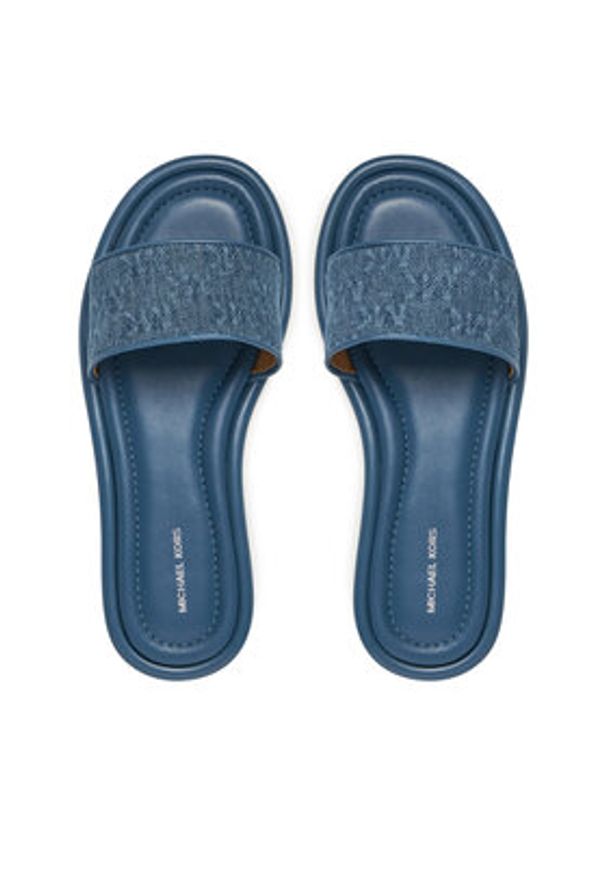 MICHAEL Michael Kors Klapki 40S5DNFS1D Niebieski. Kolor: niebieski. Materiał: materiał