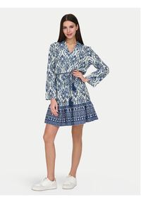JDY Sukienka koszulowa Anna 15325610 Niebieski Regular Fit. Kolor: niebieski. Materiał: bawełna. Typ sukienki: koszulowe #4