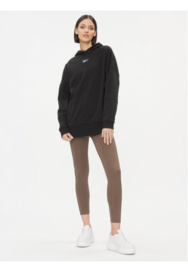 Reebok Bluza Lux H51828 Czarny Oversize. Kolor: czarny. Materiał: syntetyk