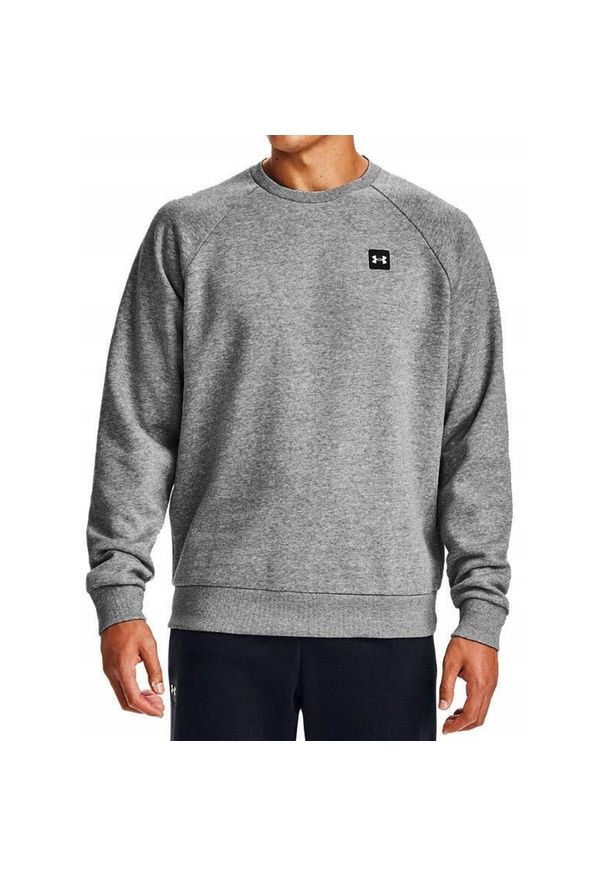 Bluza fitness męska Under Armour Rival Fleece Crew. Kolor: szary. Sport: fitness