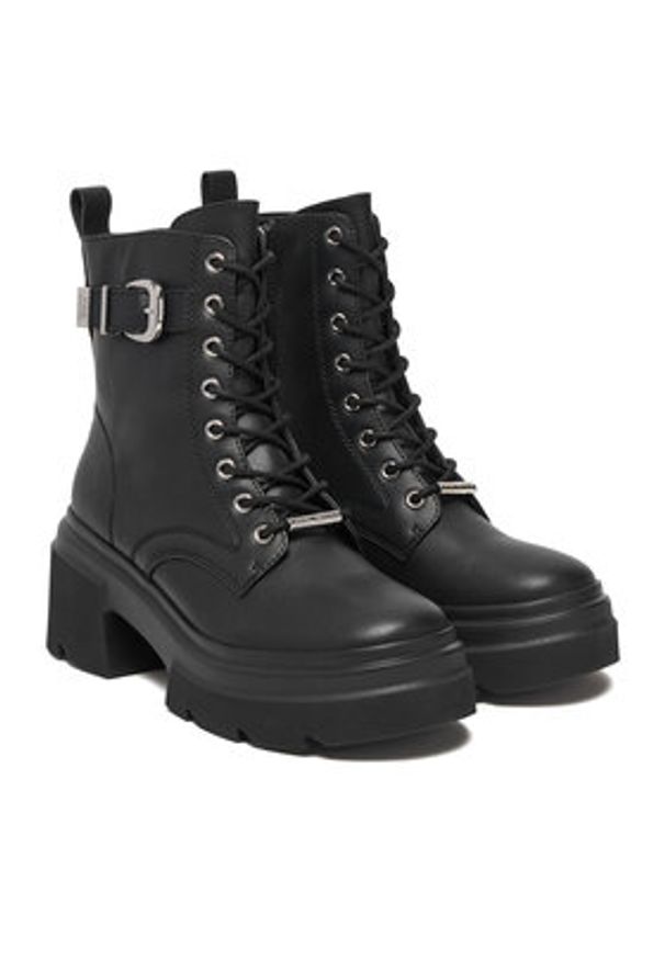 Steve Madden Trzewiki Braker SM11005039 Czarny. Kolor: czarny. Materiał: skóra