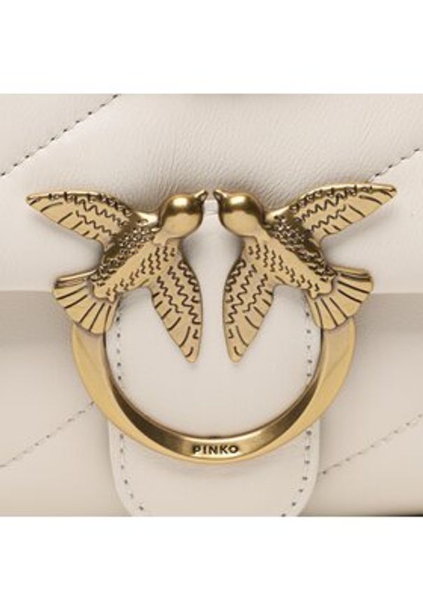 Pinko - PINKO Torebka Love Mini Puff Cl PE 23 PLTT 100039 A0F2 Écru. Materiał: skórzane