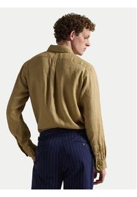 Polo Ralph Lauren Koszula 710968915502 Beżowy Regular Fit. Typ kołnierza: polo. Kolor: beżowy. Materiał: len #6