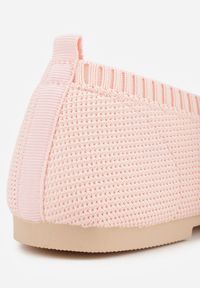 Born2be - Różowe Balerinki z Elastyczną Cholewką Lililena. Okazja: do pracy, na co dzień, na spacer. Kolor: różowy. Materiał: jeans. Szerokość cholewki: normalna. Sezon: wiosna, lato. Styl: klasyczny, casual #3