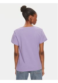 Pinko T-Shirt Turbato 100372 A151 Fioletowy Regular Fit. Kolor: fioletowy. Materiał: bawełna #4