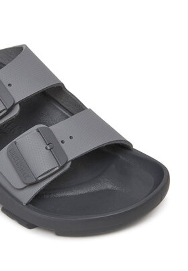 Birkenstock Klapki Mogami Terra Stealth 2-Strap Whale 1029595 Szary. Kolor: szary. Materiał: skóra