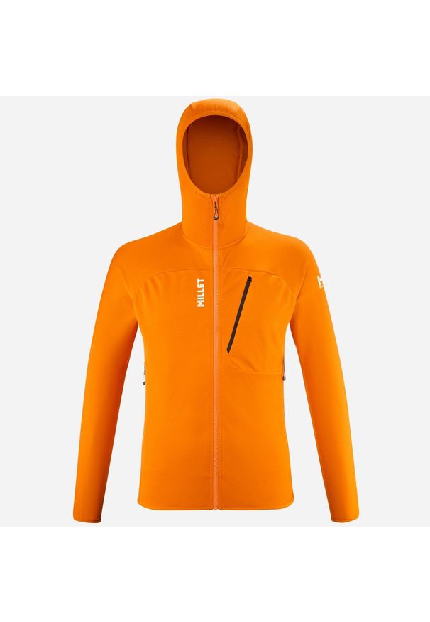 Millet - Bluza męska polarowa MILLET M Lokka Hoodie III pomarańczowy. Kolor: pomarańczowy. Materiał: polar