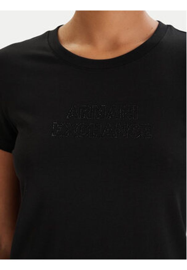 Armani Exchange T-Shirt XW002293 AF17173 UC001 Czarny Slim Fit. Kolor: czarny. Materiał: bawełna