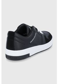 Calvin Klein Jeans Buty skórzane kolor czarny. Nosek buta: okrągły. Zapięcie: sznurówki. Kolor: czarny. Materiał: guma #4