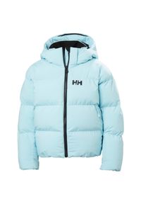 Kurtka z kapturem dla dziewczynki Helly Hansen Nora. Typ kołnierza: kaptur. Kolor: niebieski. Materiał: puch. Sezon: zima. Sport: narciarstwo #1