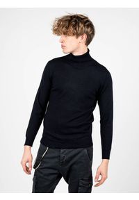 Xagon Man Sweter "Turtleneck" | A22081 & ELV18 | Mężczyzna | Granatowy. Okazja: na co dzień. Typ kołnierza: golf. Kolor: niebieski. Materiał: nylon, poliester, wełna, akryl. Styl: casual #2