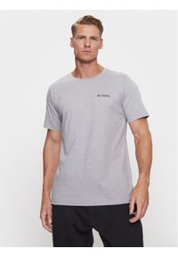 columbia - Columbia T-Shirt Rapid Ridge™ Back Graphic Tee II Szary Regular Fit. Kolor: szary. Materiał: syntetyk, bawełna