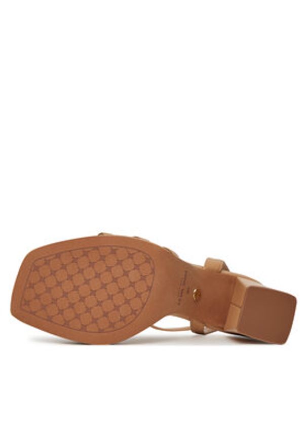 Nine West Sandały TS6197-01 Beżowy. Kolor: beżowy. Materiał: materiał, syntetyk